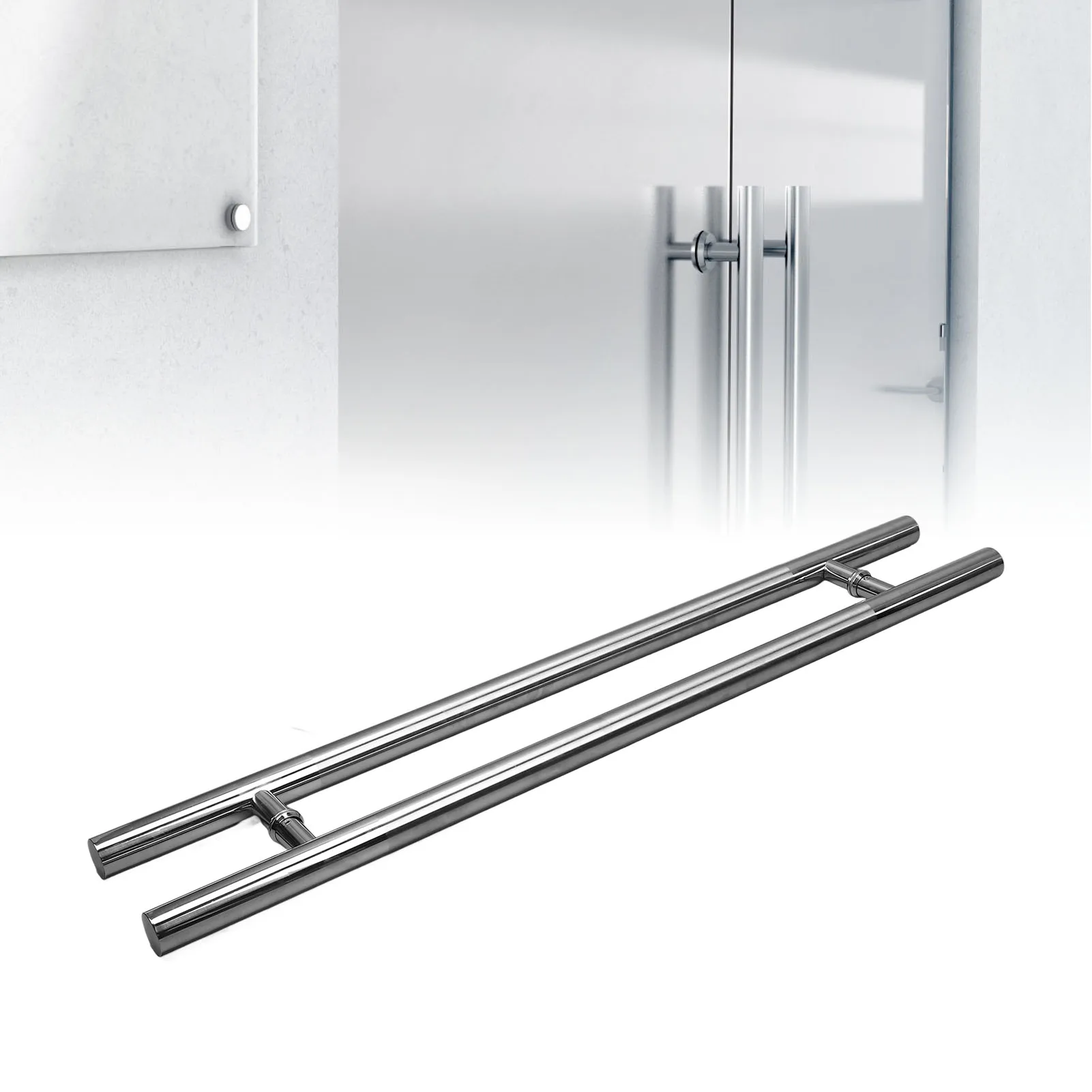 Poignée de porte – barre double inox